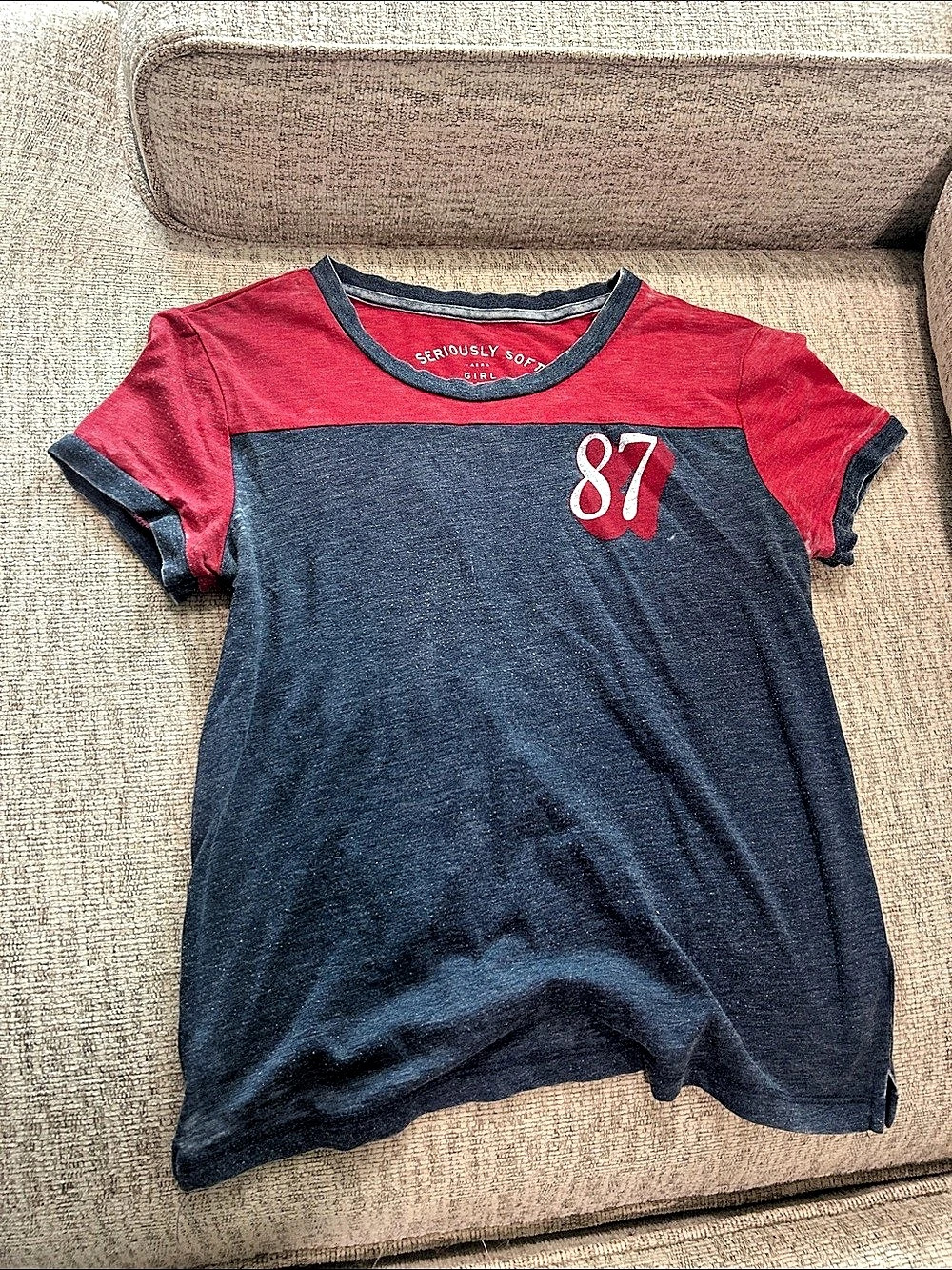 Seriously Soft Aerie Color Block Tee Size XS